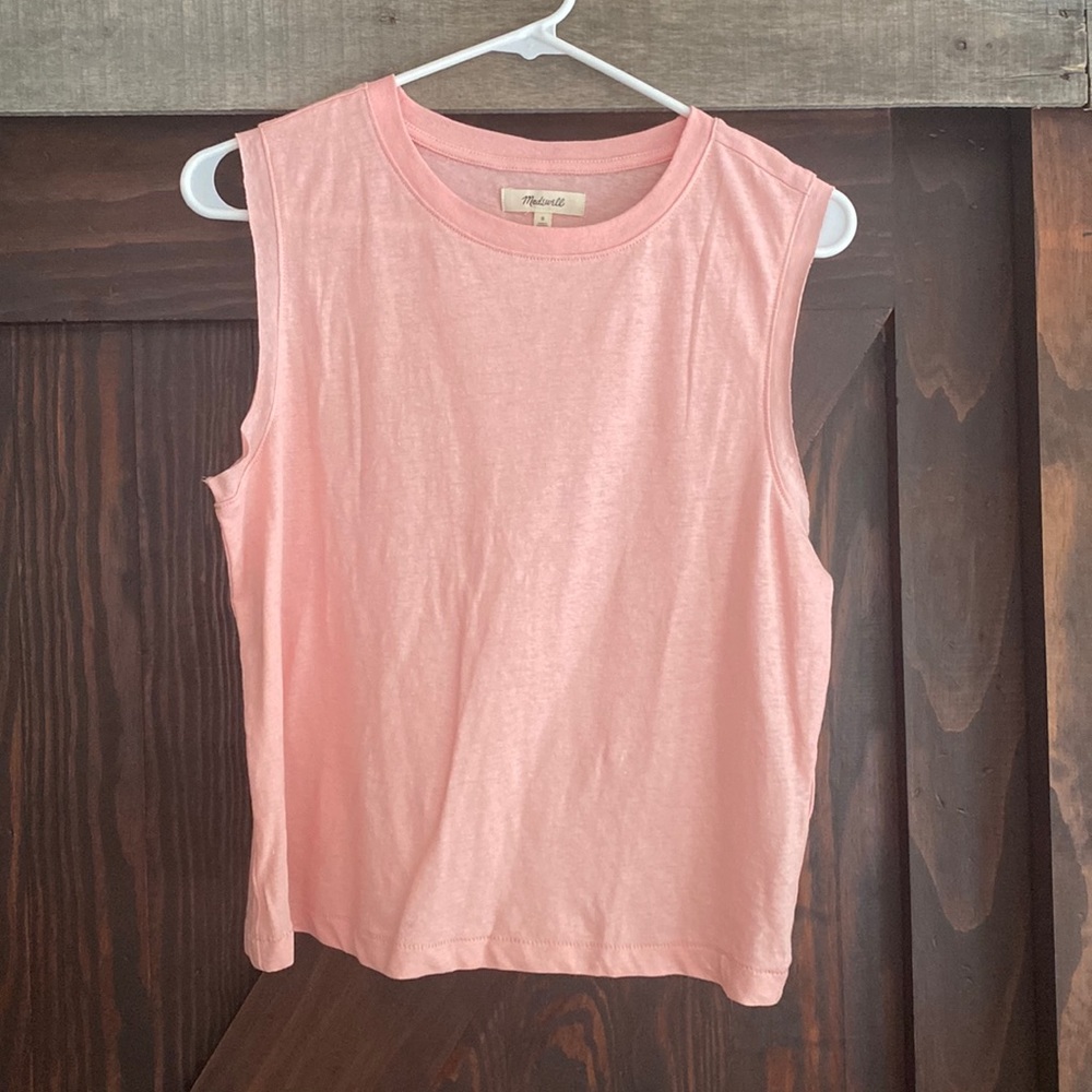 madewell pink tank top brand new!!